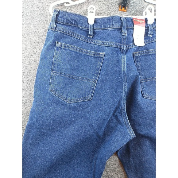 Wrangler Authentics Regular Fit Straight Leg Work Jeans‎ Mens Pants 36x32 - Picture 8 of 13